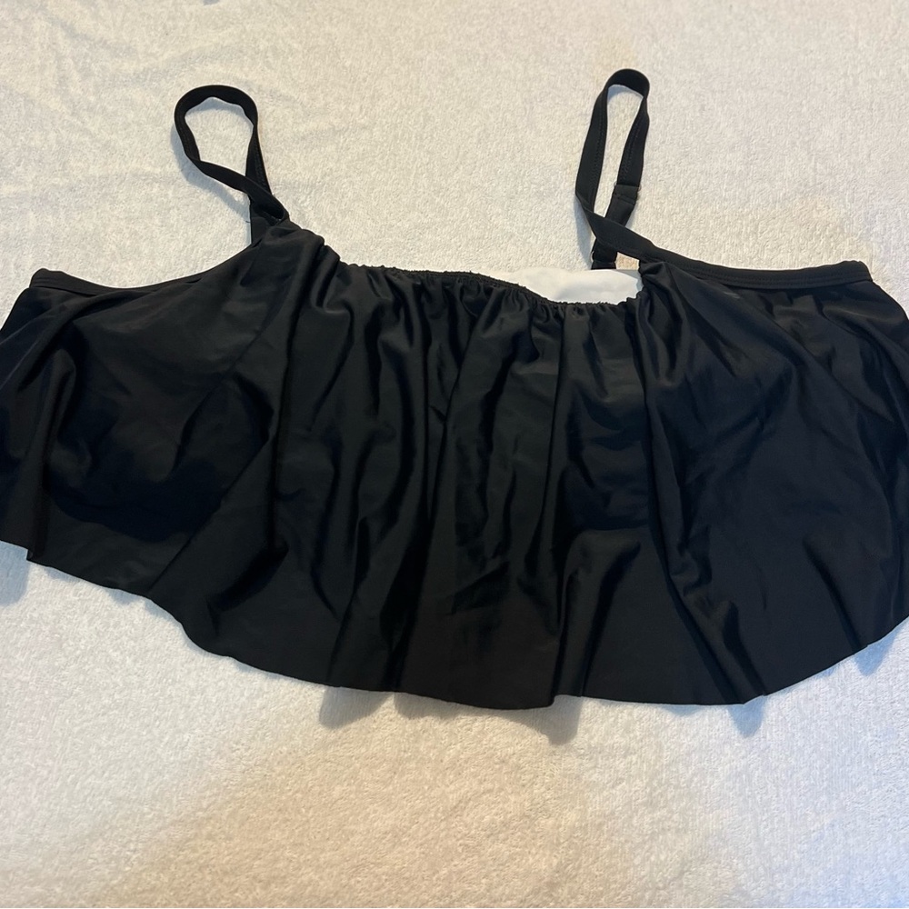 Plus Size Black Bikini Top Size 4x